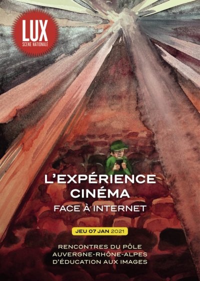 ©Affiche des Rencontres du Pôle Auvergne-Rhône-Alpes d’éducation aux images sur l’expérience cinéma face à internet