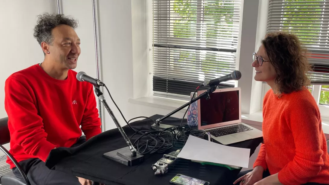 Claire Masure et le chorégraphe Jérôme Brabant