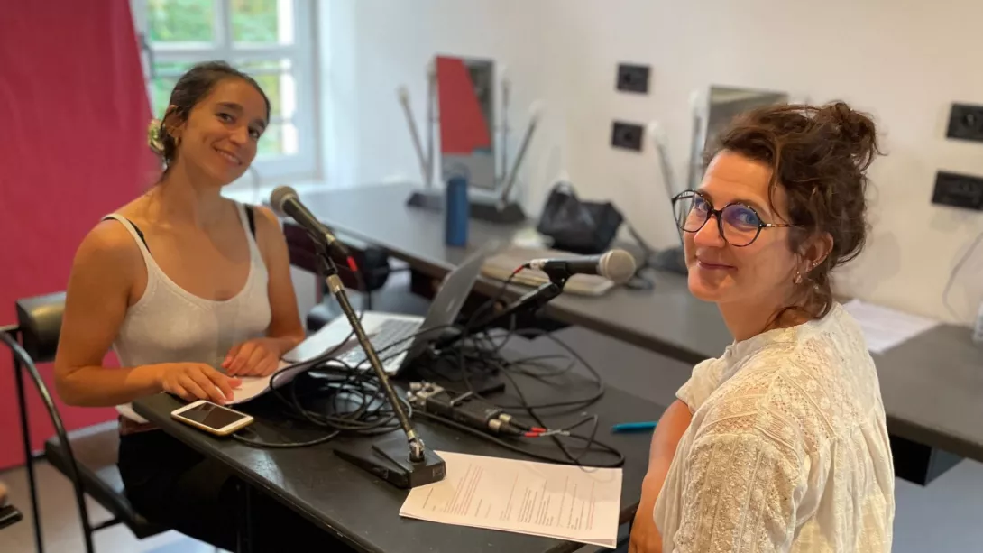 Claire Masure et la chorégraphe Joana Schweizer