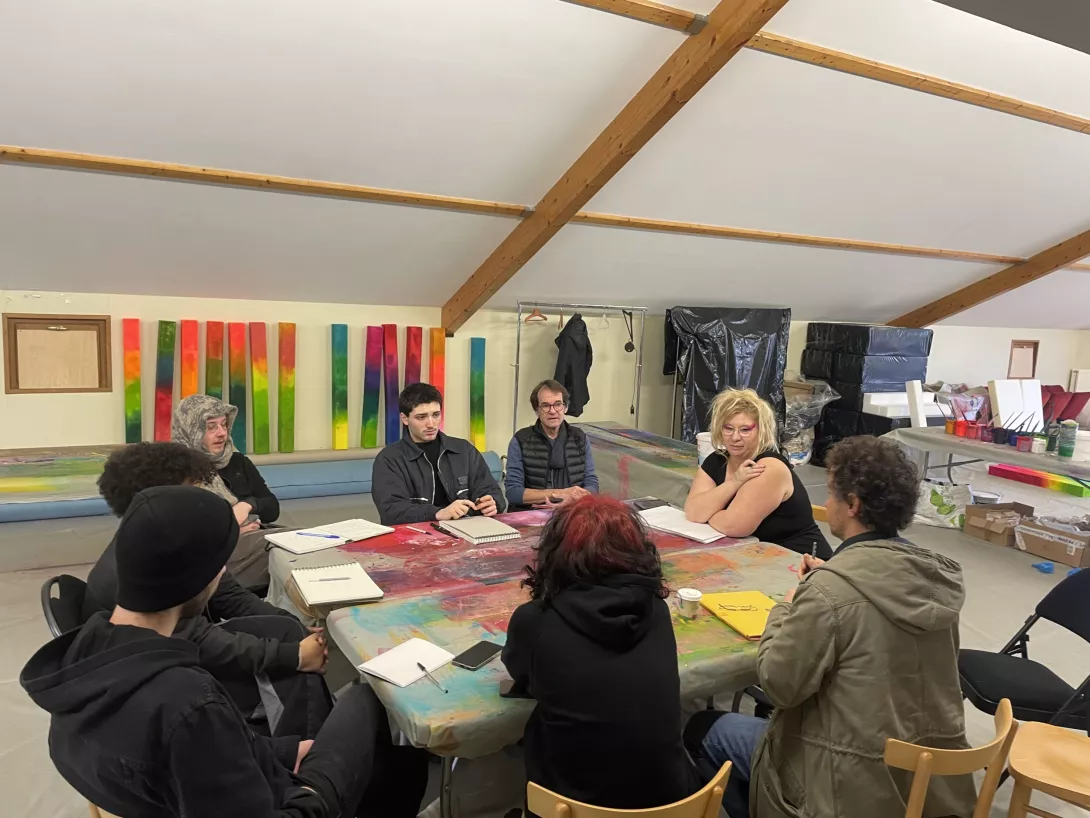 Workshop avec les étudiants de l'Ecole Supérieur d'Art et de Design TALM d'Angers