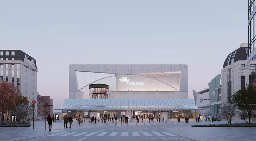 Le projet de rénovation du tsqy Visuel du projet de rénovation - vue extérieure du TSQY