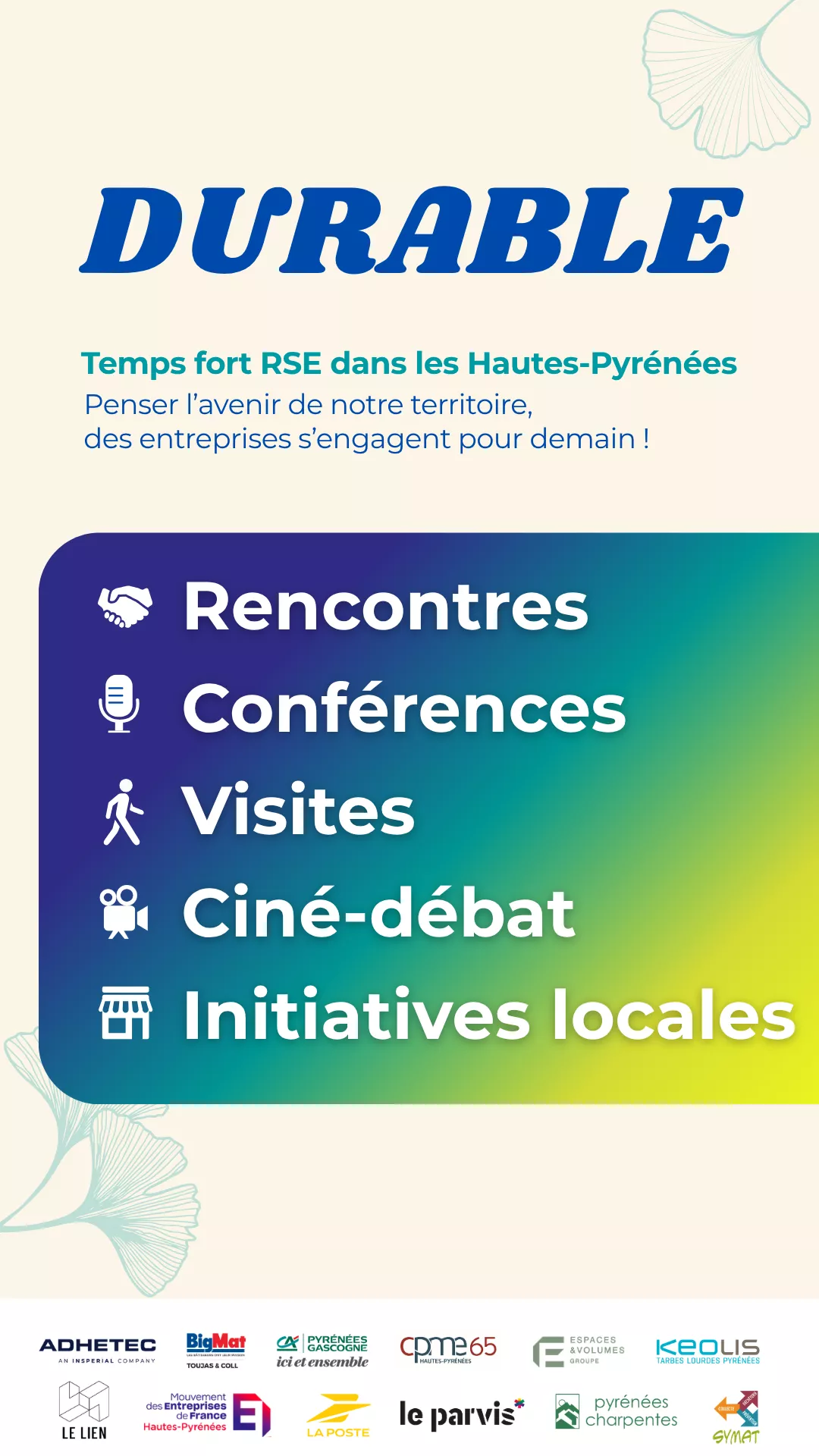 visuel du temps fort durable